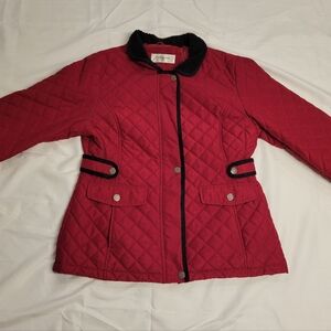 Women's Quilted Red Jacket